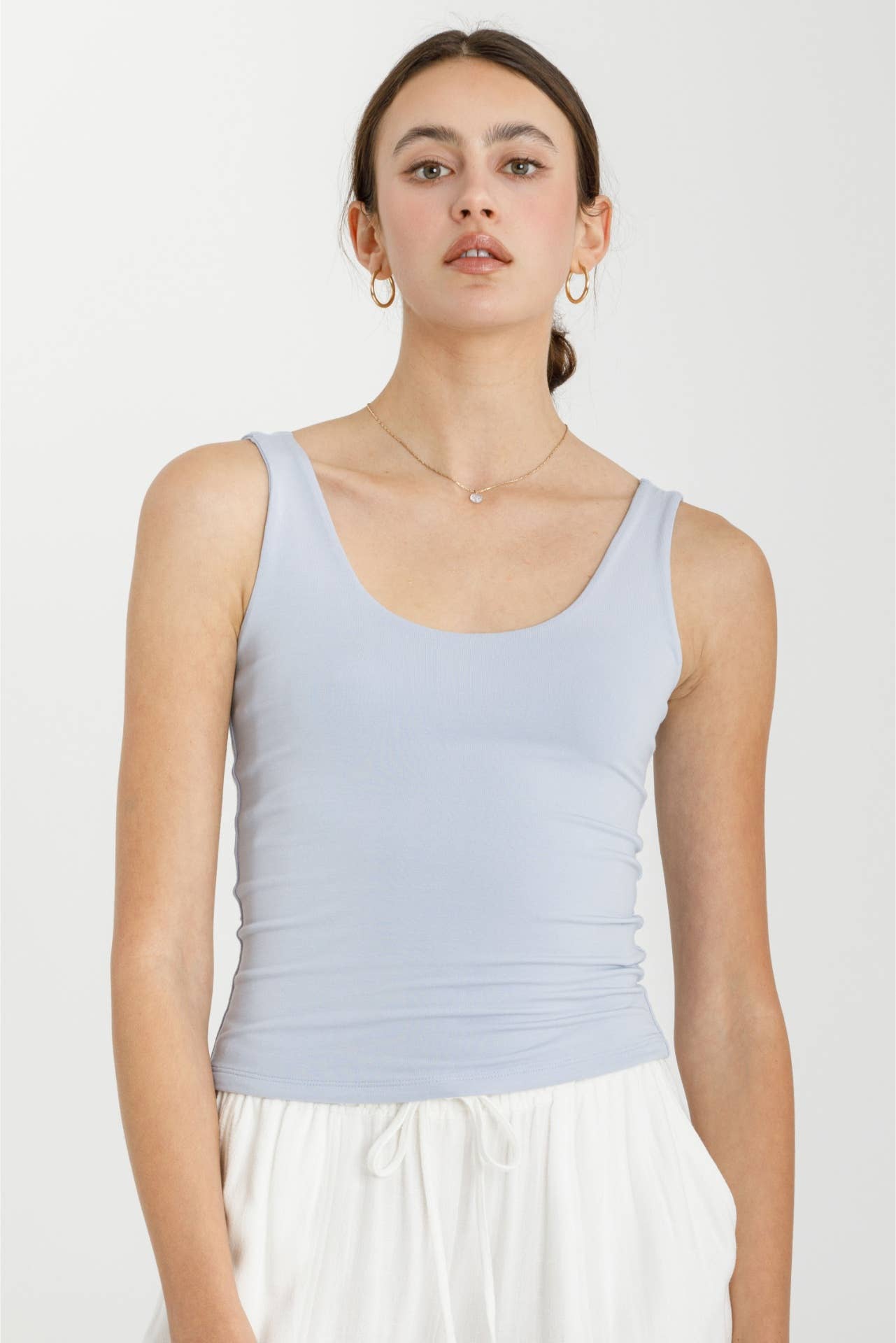 Scoop Neck Double Lined Tank