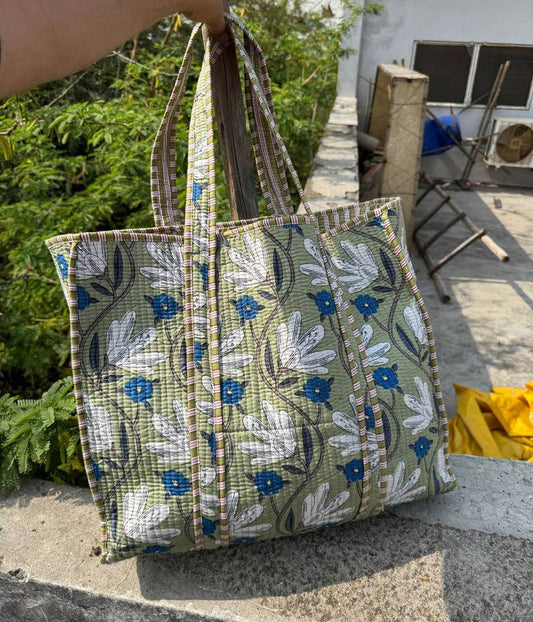 Gifts for Girlfriend Party Wear Bag Block Printed Cotton Bag