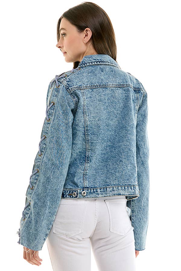 Draw Cord Denim Jacket
