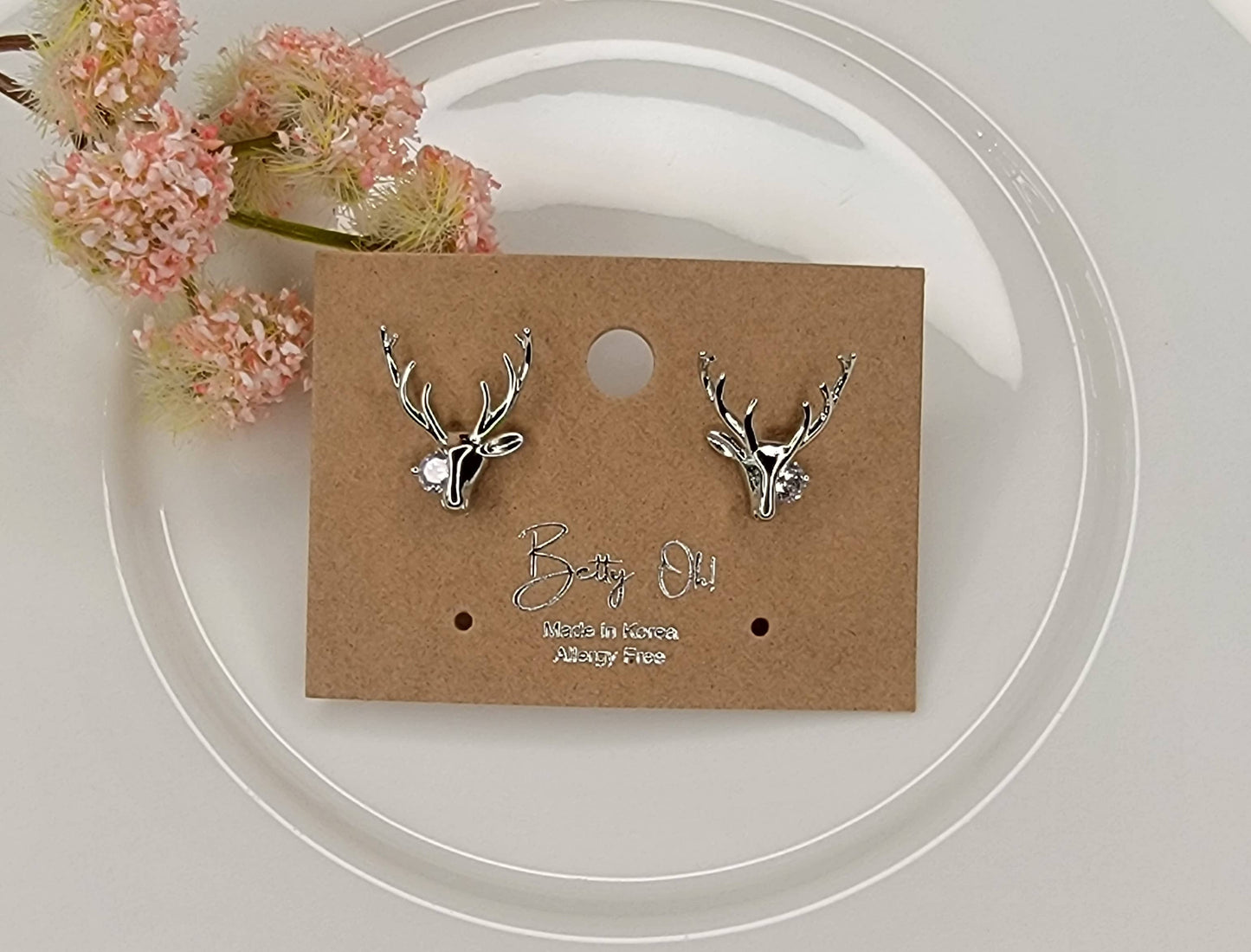 Deer Post Earrings