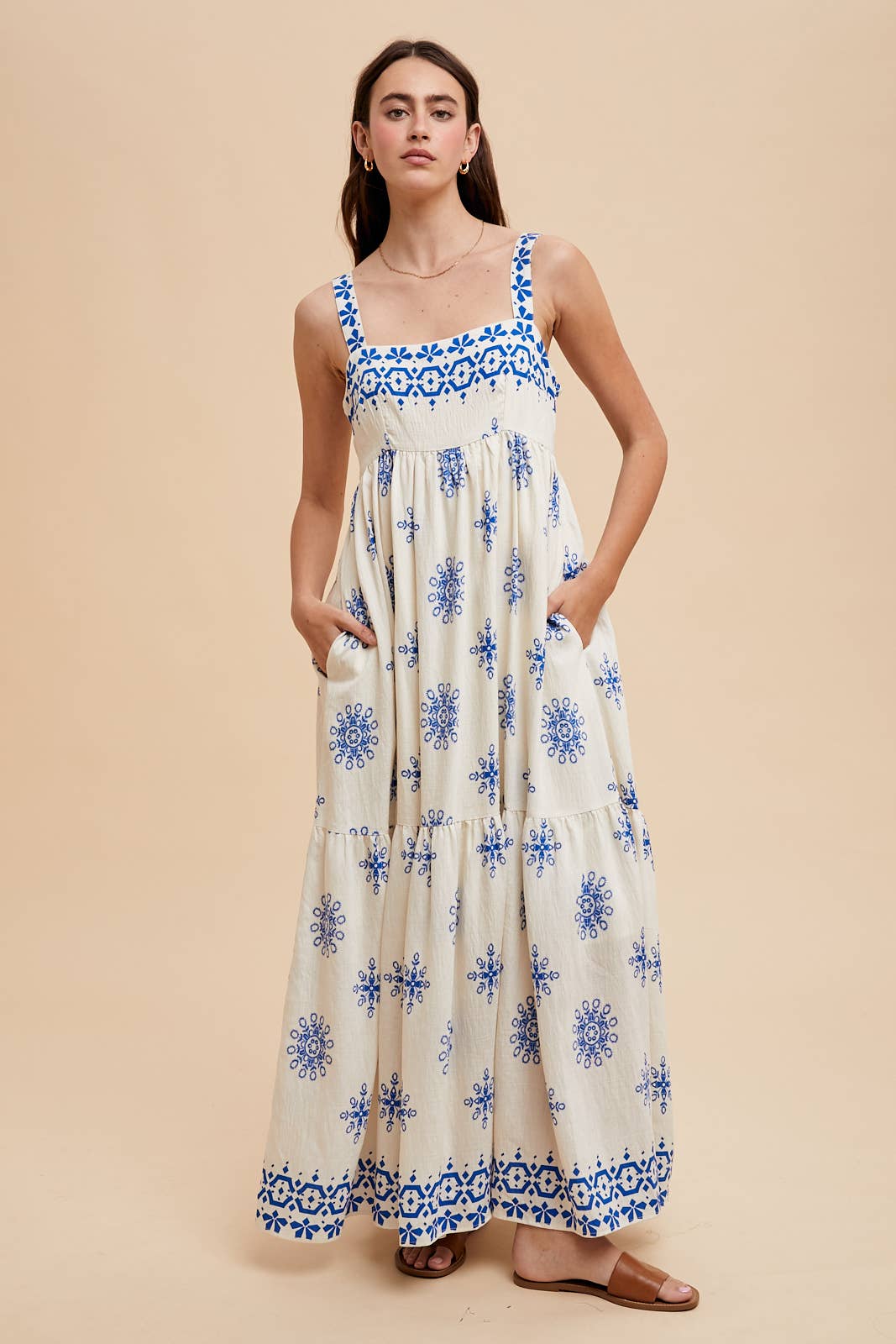 On the Border Maxi Dress