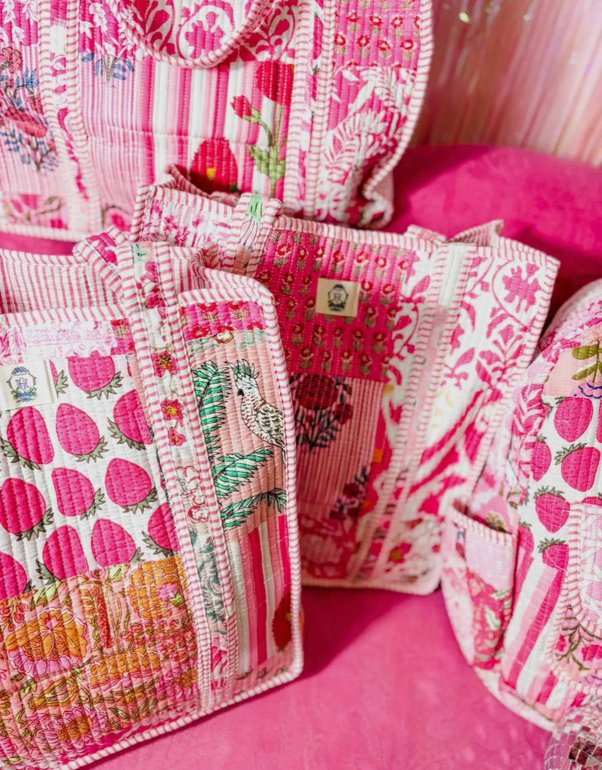 Pink City | Regular Quilted Tote Bag