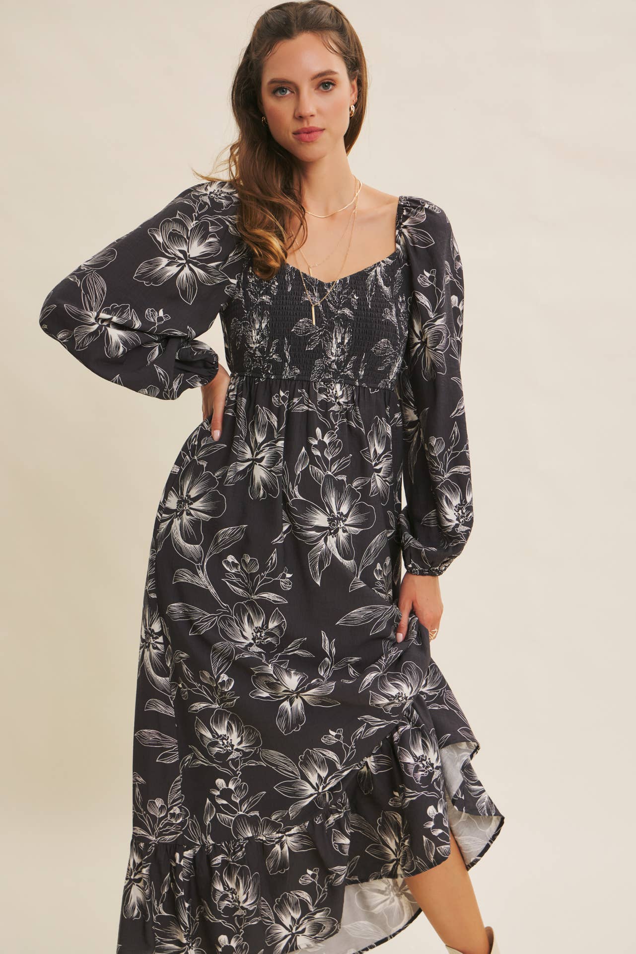 Smocked Dreams Floral Dress