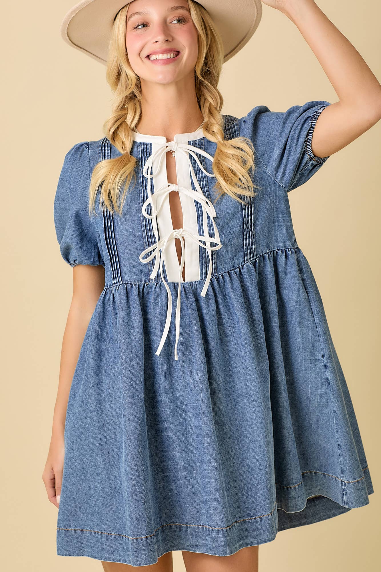 Class Till Kickoff Denim Dress