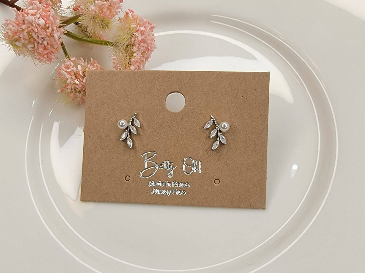 Cz Post Earring