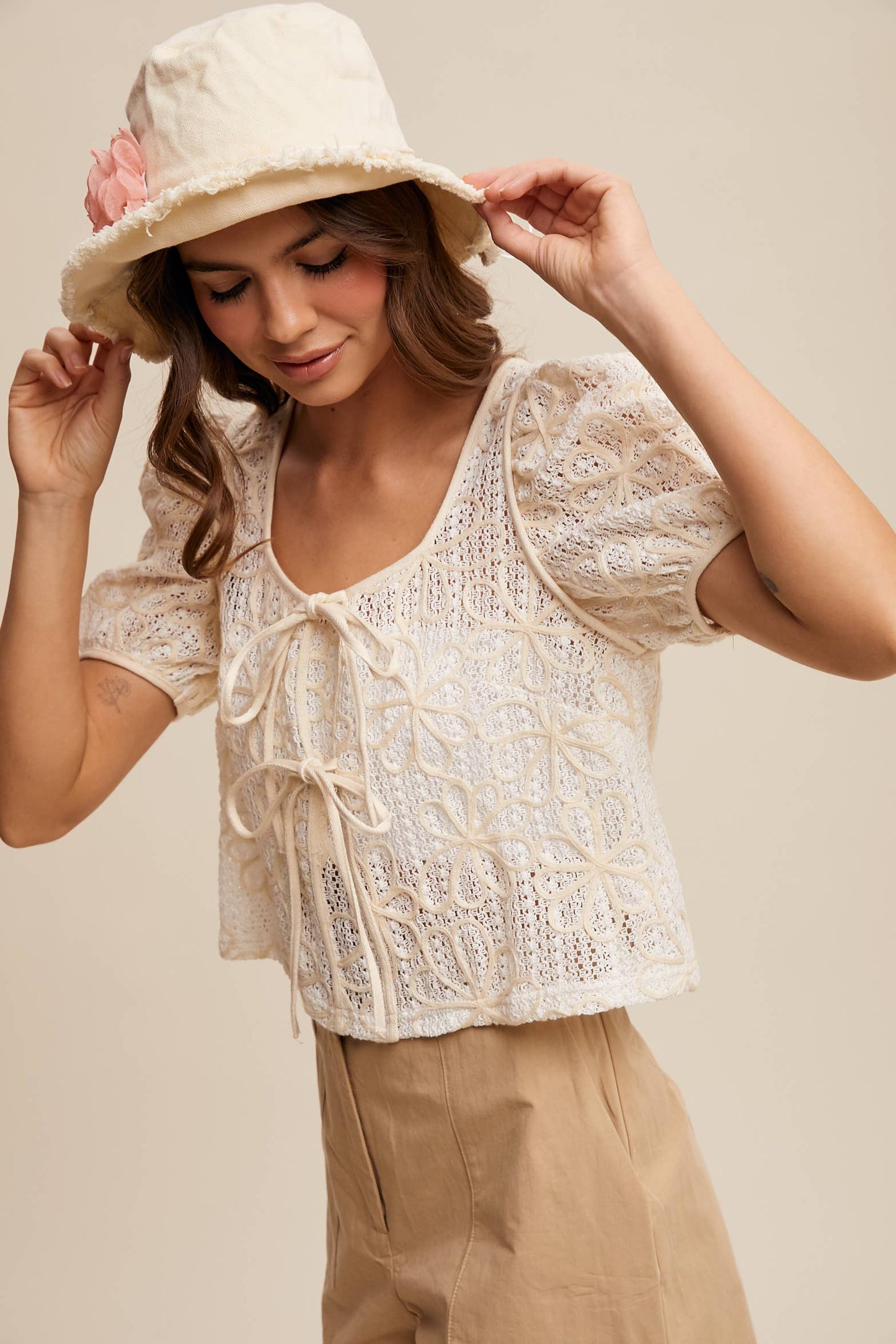 Out to Tea Crochet Top