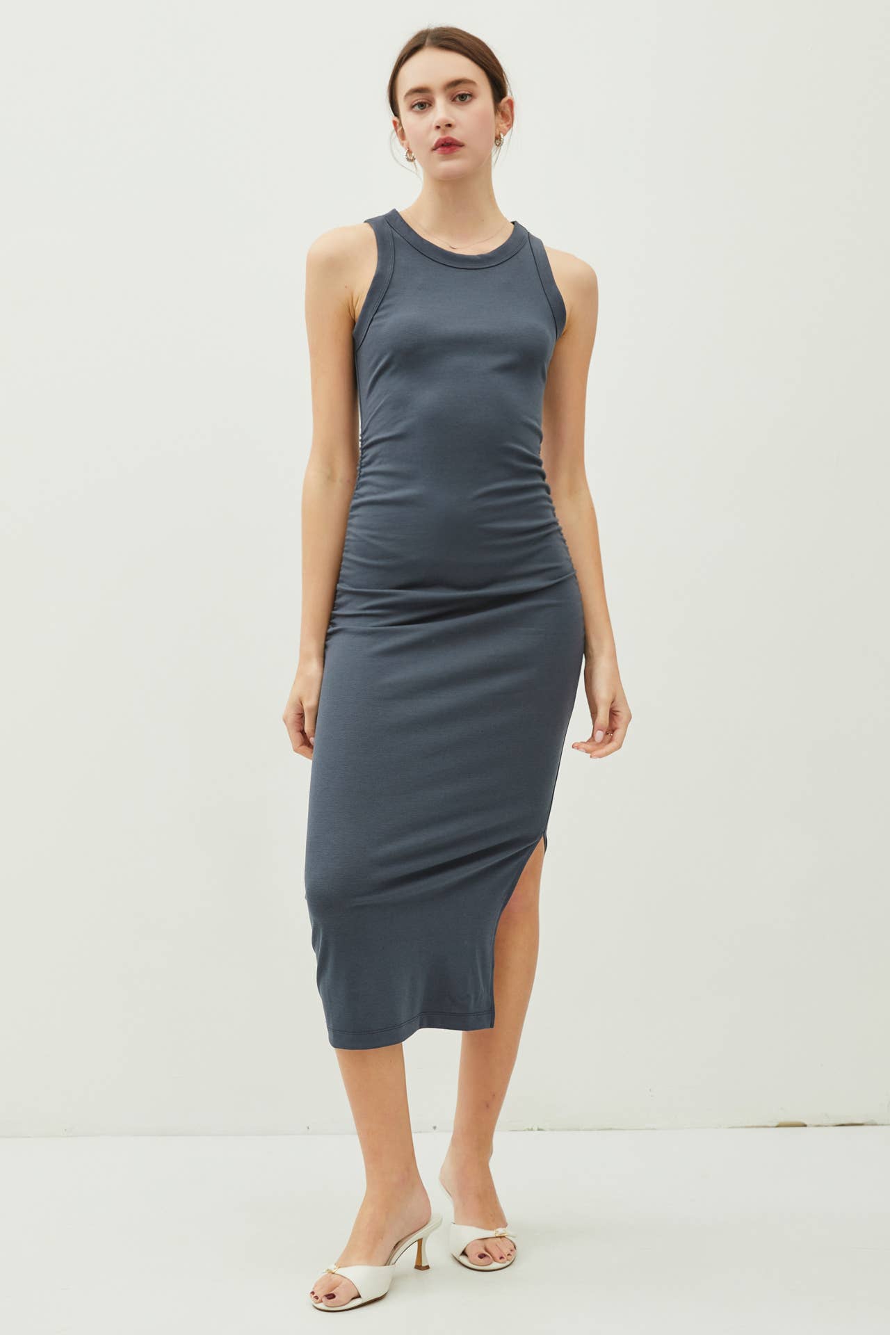 Ribbed Midi Dress