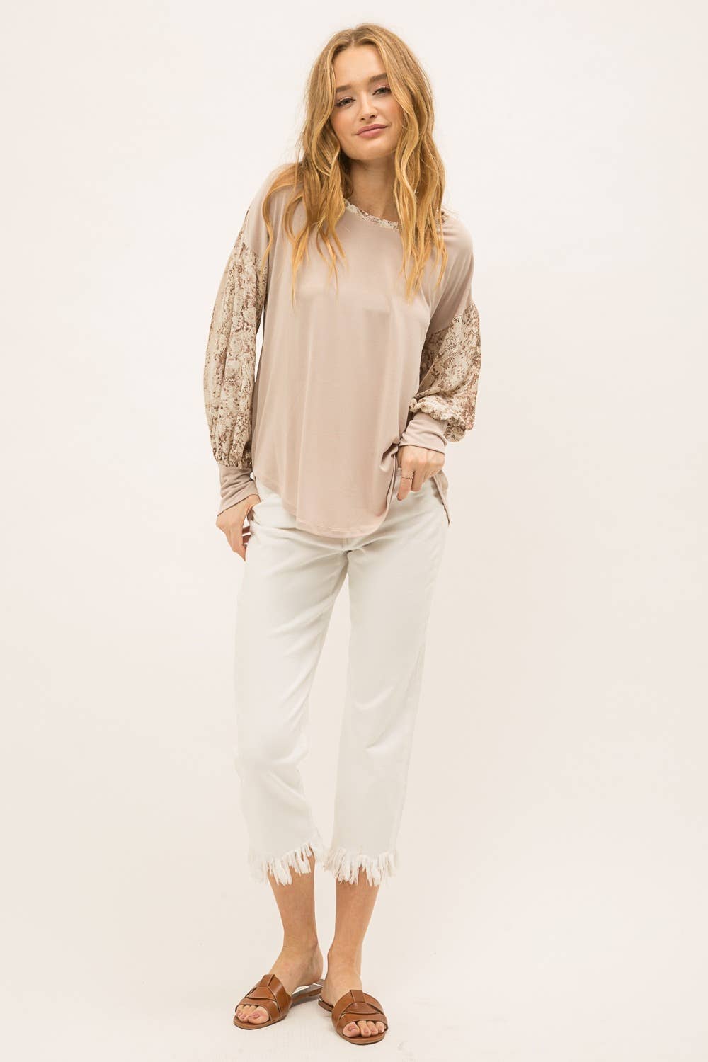 Beige in Love Top