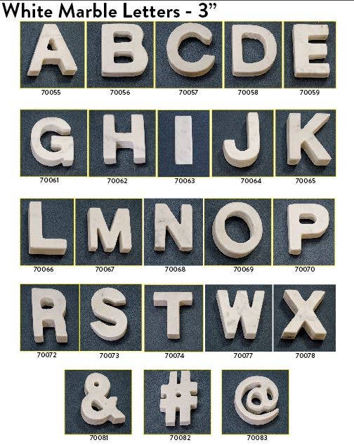 Marble Letter O