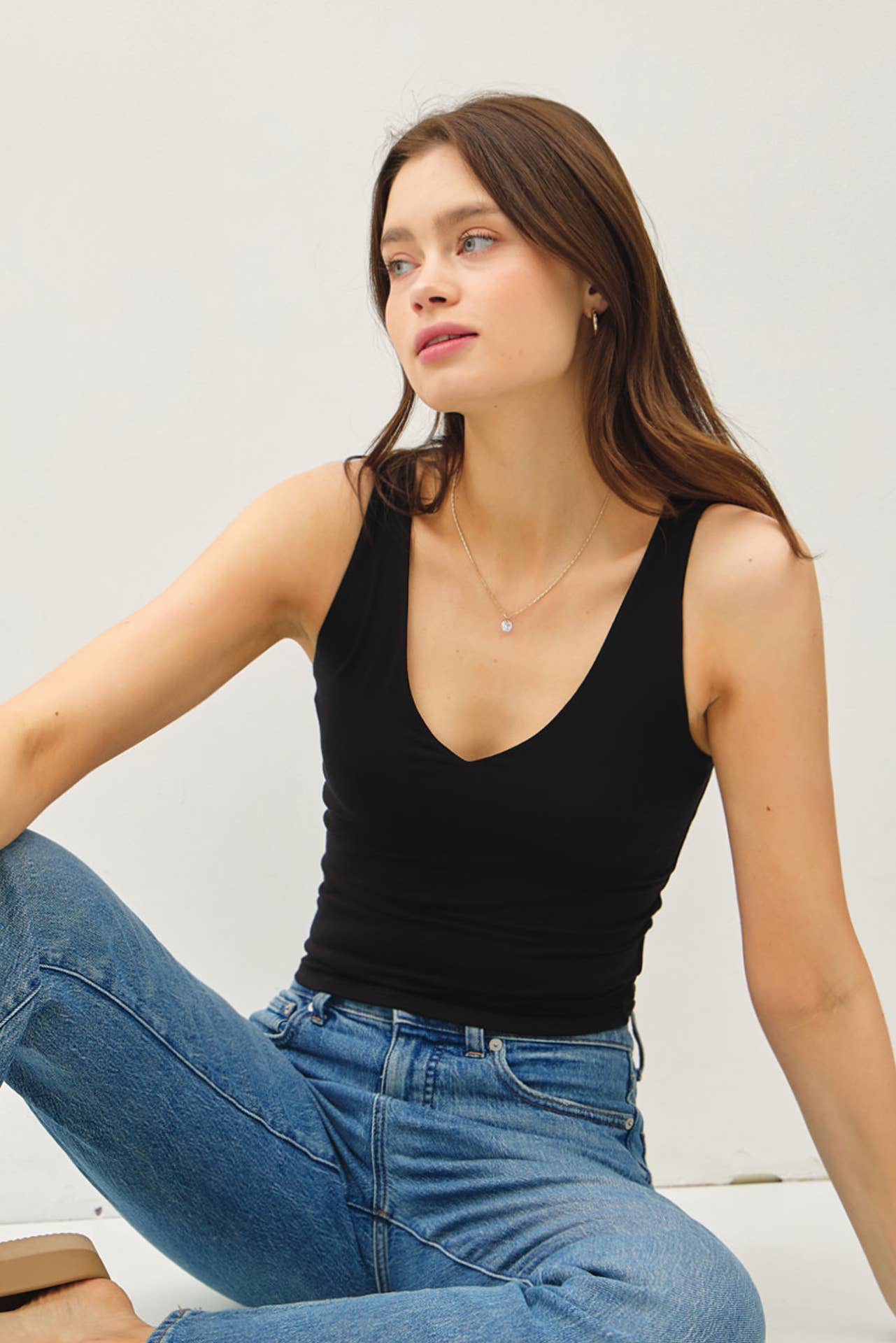 Basic Babe Vneck Tank