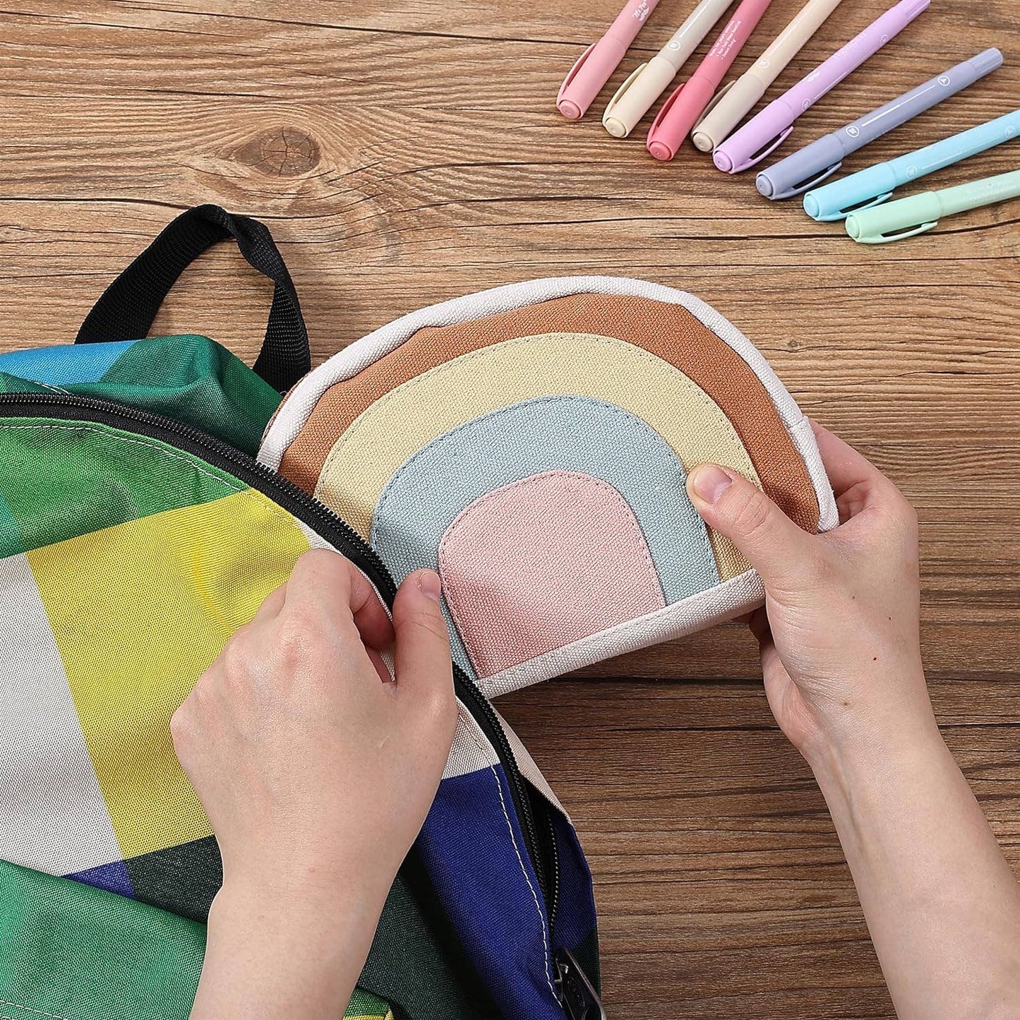 Pencil Case - Pastel Rainbow