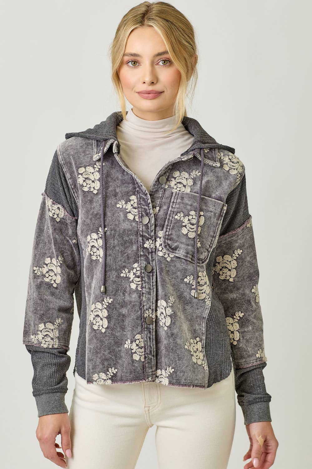 Baby Blues Floral Shacket