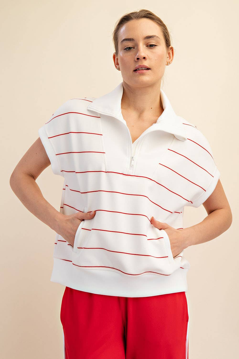 Nauti Girl SS Zip Top
