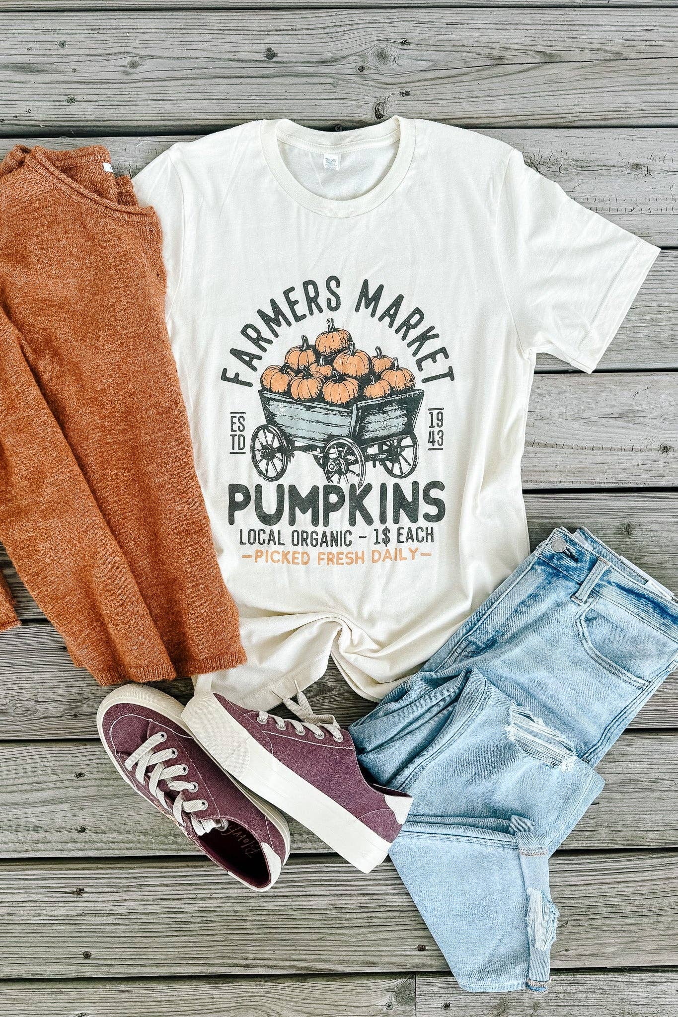 Pumpkin Wagon Graphic Tee