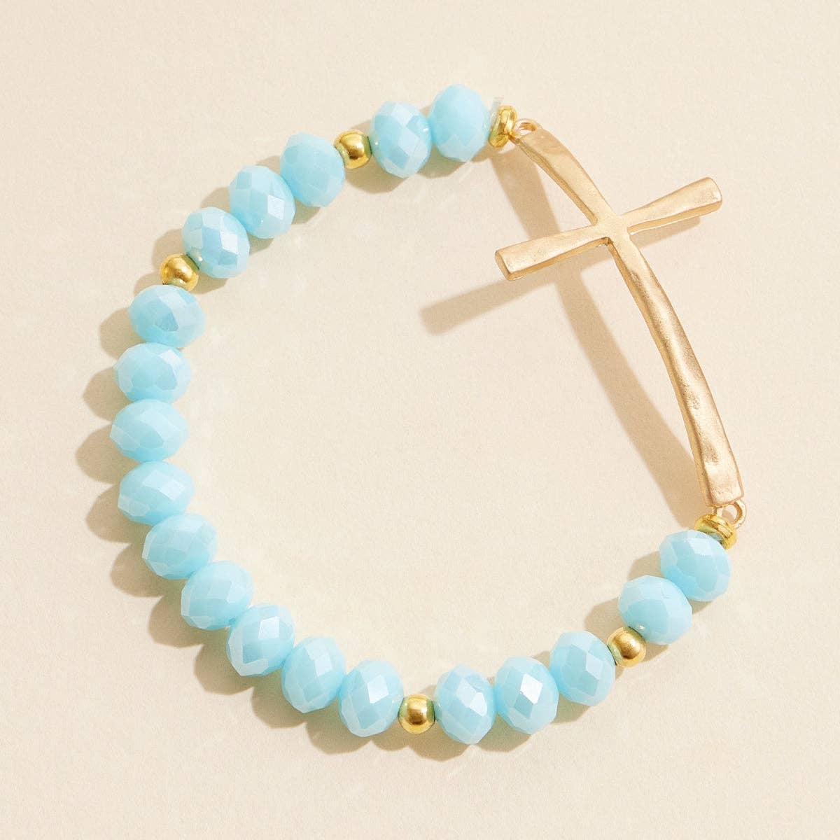 Beaded Cross Bracelet NEW
