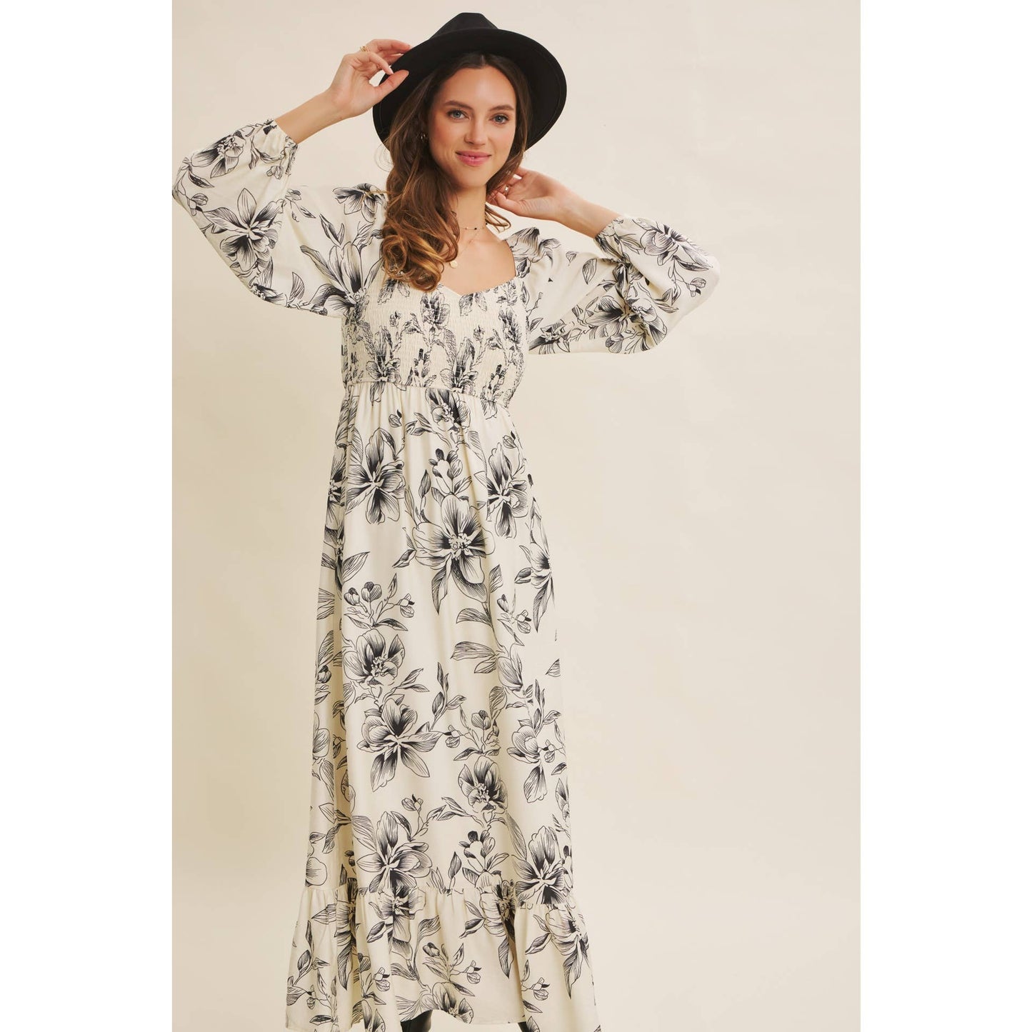 Smocked Dreams Floral Dress