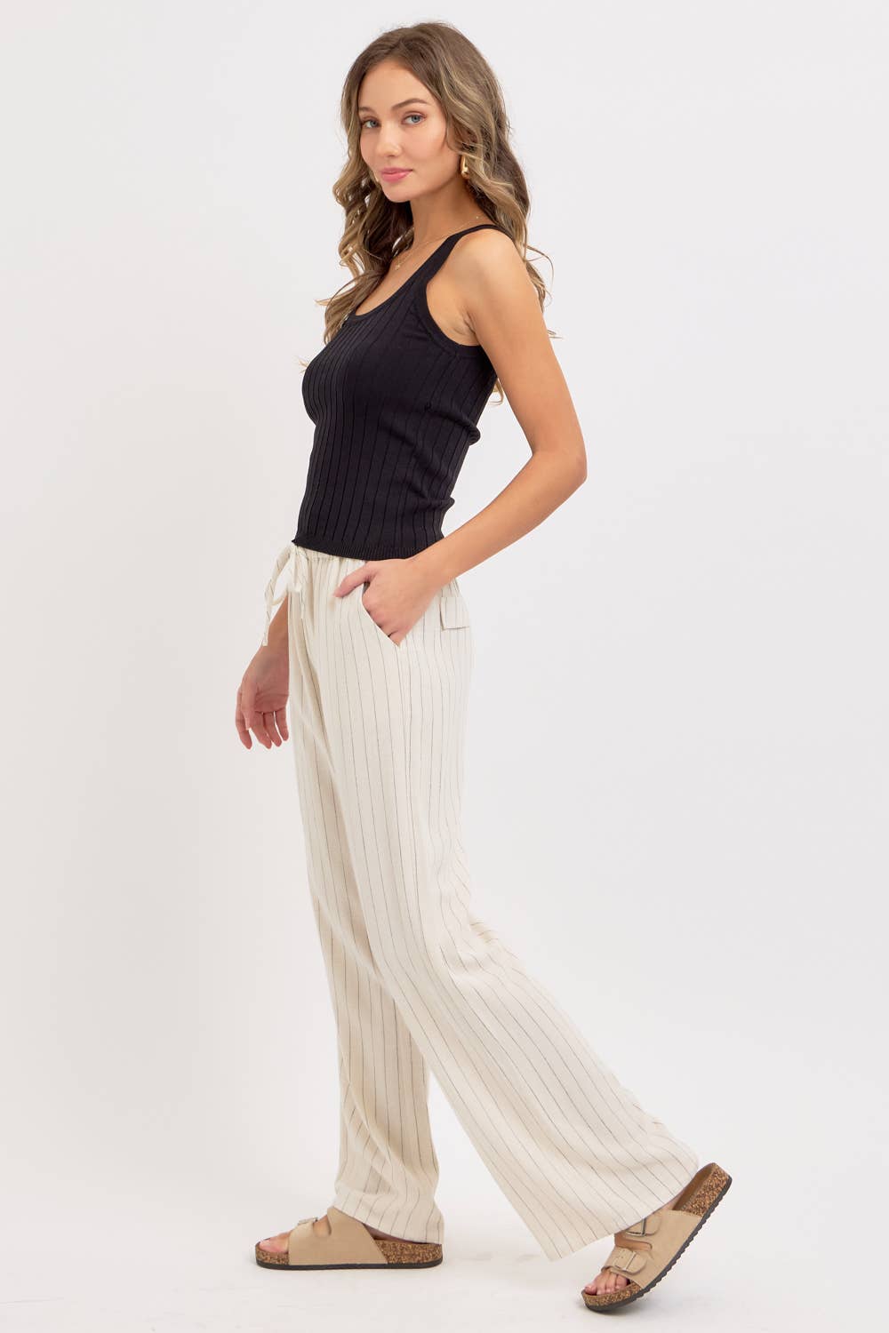 Walk the Line Linen Pant