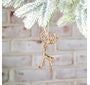 Gold Longhorned Deer Ornament