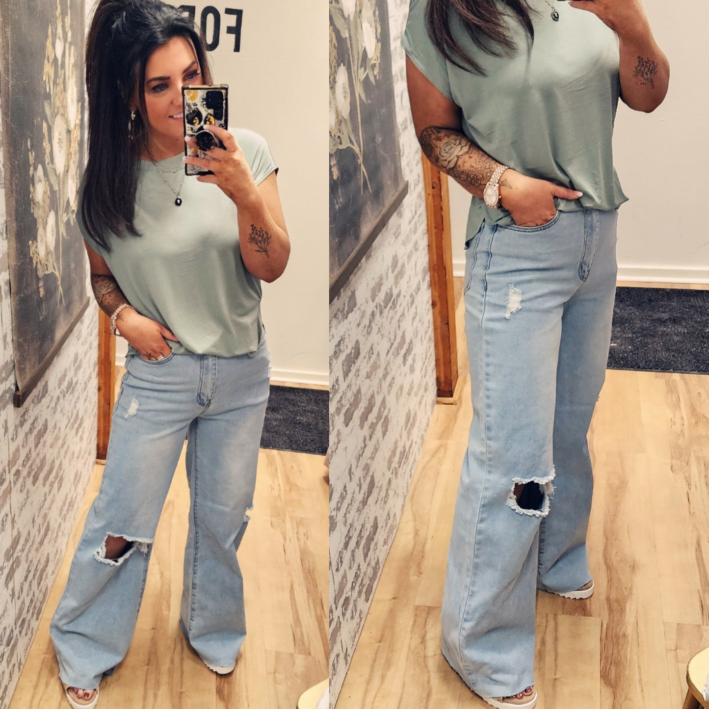 90's Baby Wide Jeans