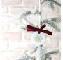Gold Paw Print Marble Ornament