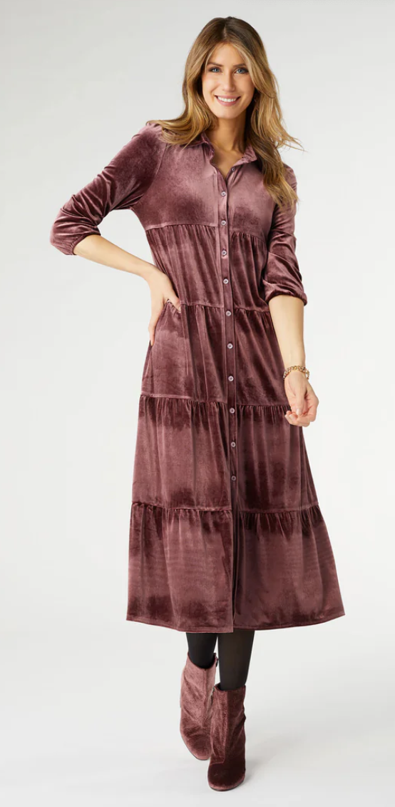 Romance Velour Dress