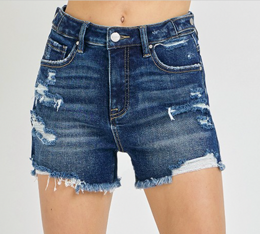 Sun Rays Tummy Control Dark Shorts