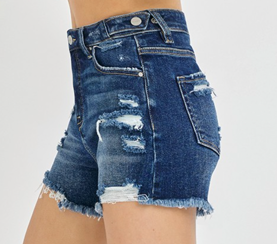 Sun Rays Tummy Control Dark Shorts