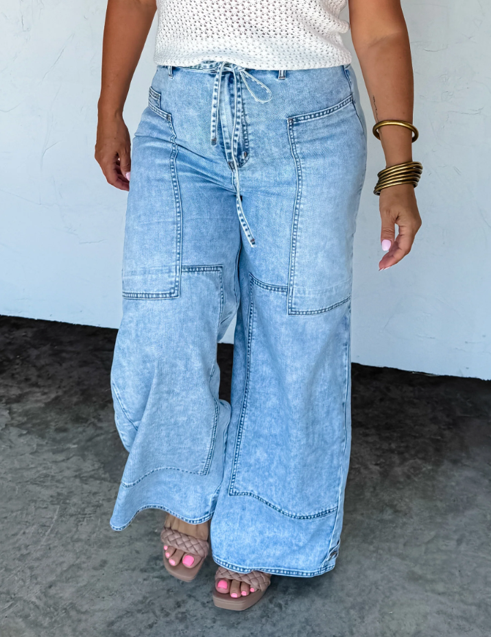 Wild & Free Tie Waste Jeans