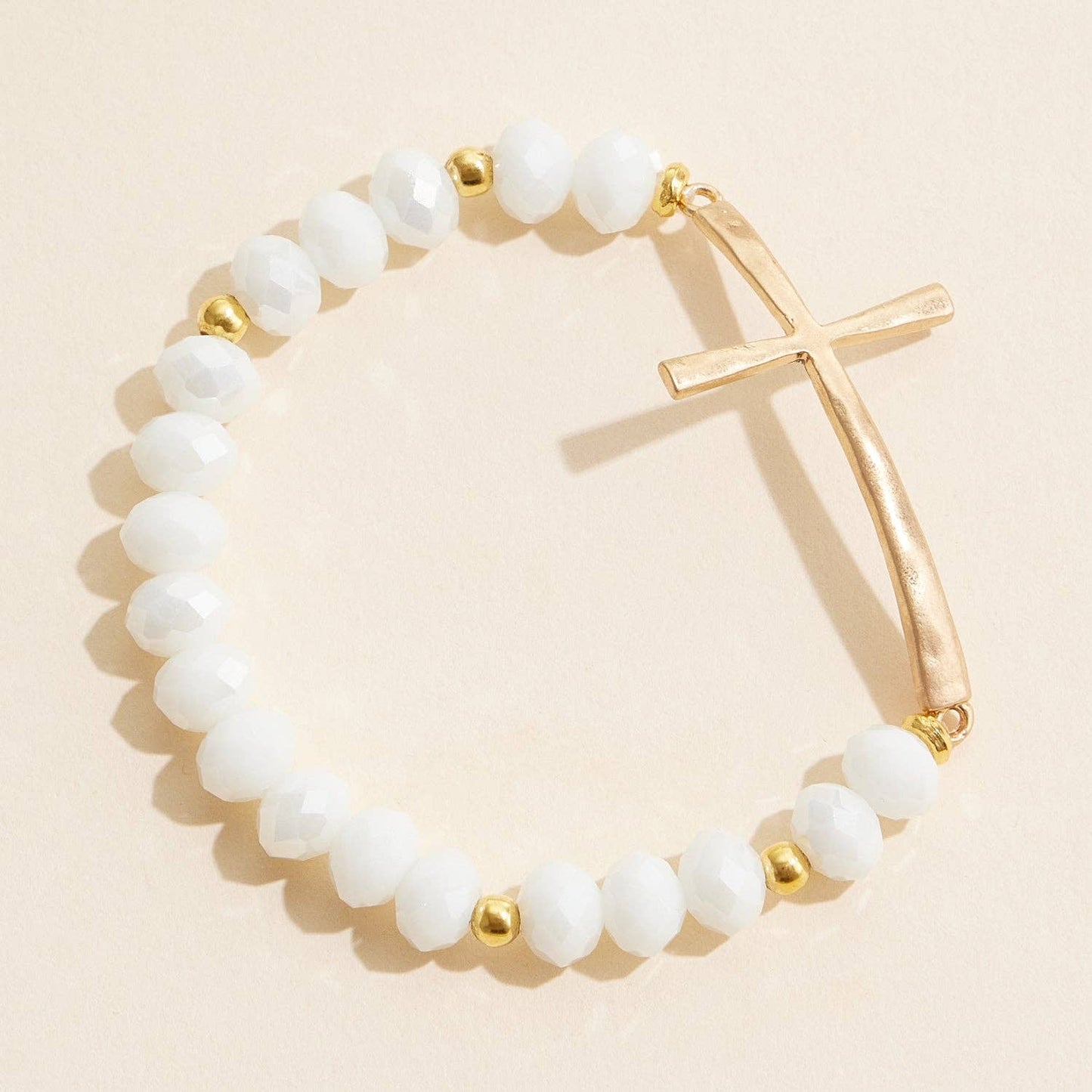 Beaded Cross Bracelet NEW