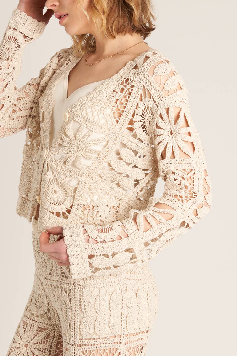 Granny Core Crochet Cardigan