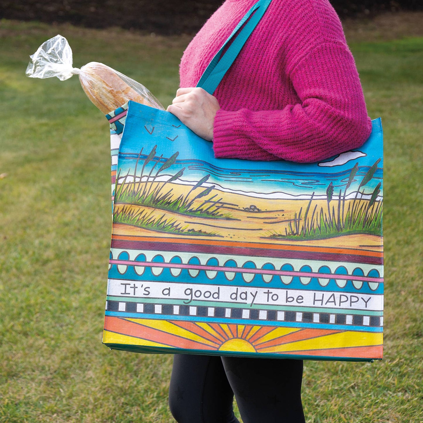It's A Good Day To Be Happy Shopping Tote