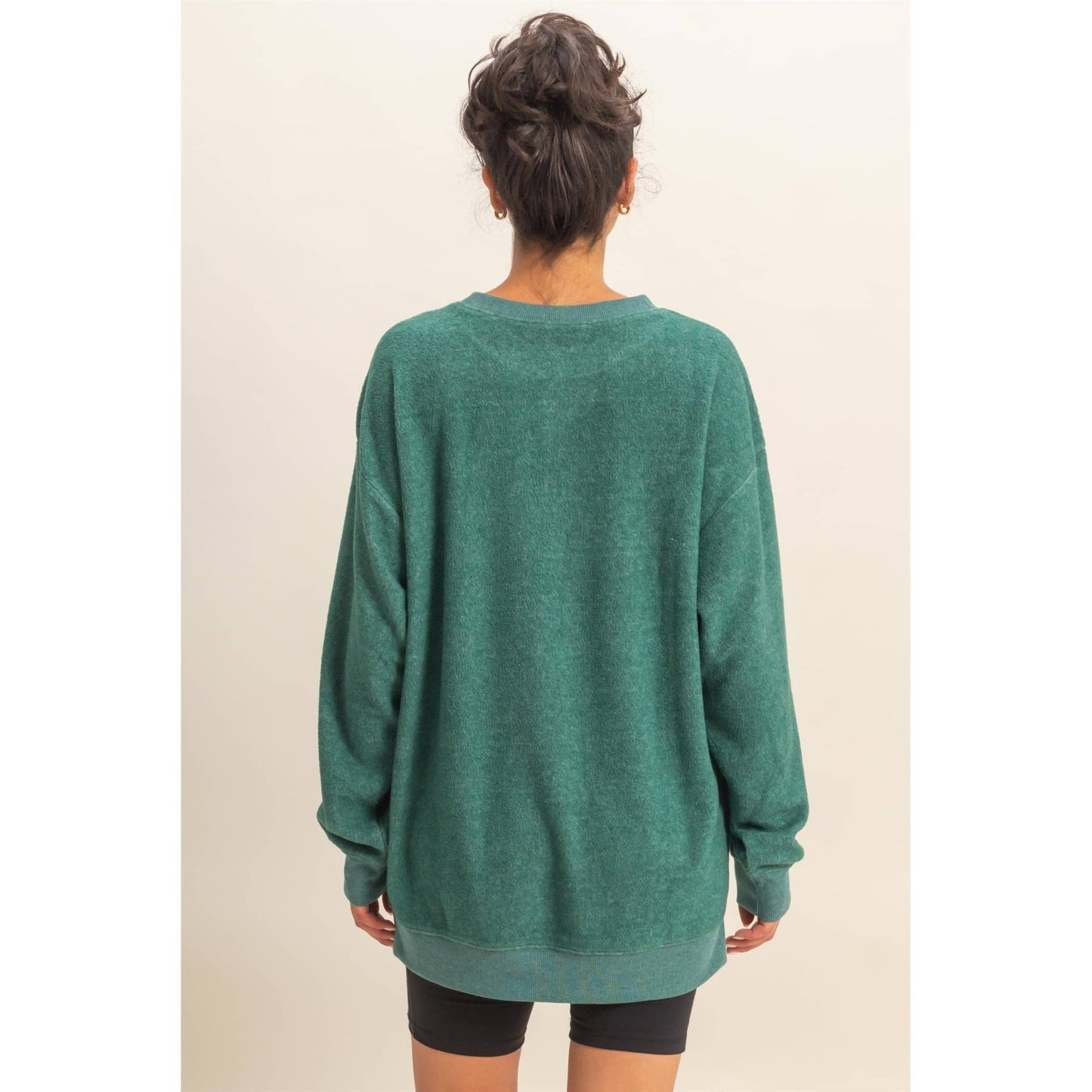 Oversized Crewneck Casual Sweatshirt