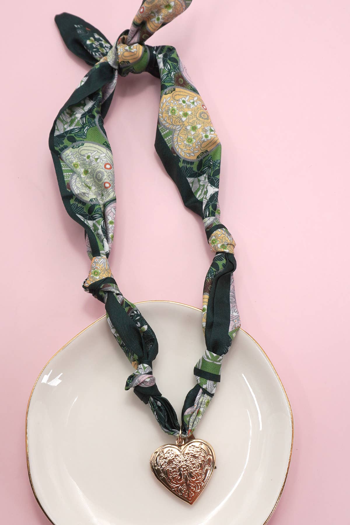 HANDMADE SCARF CHARM NECKLACE