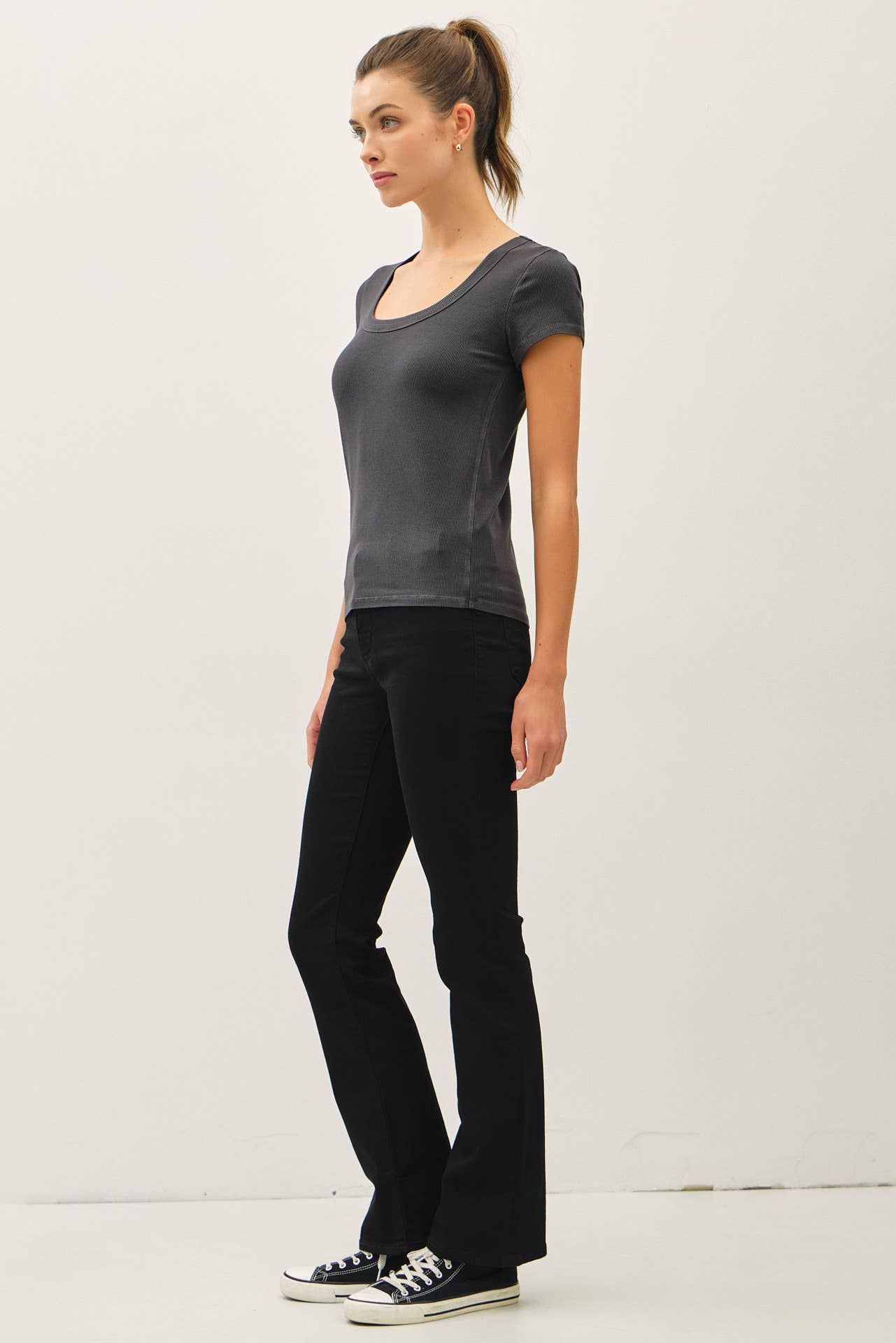Falling Leaves Scoop Neck Tee