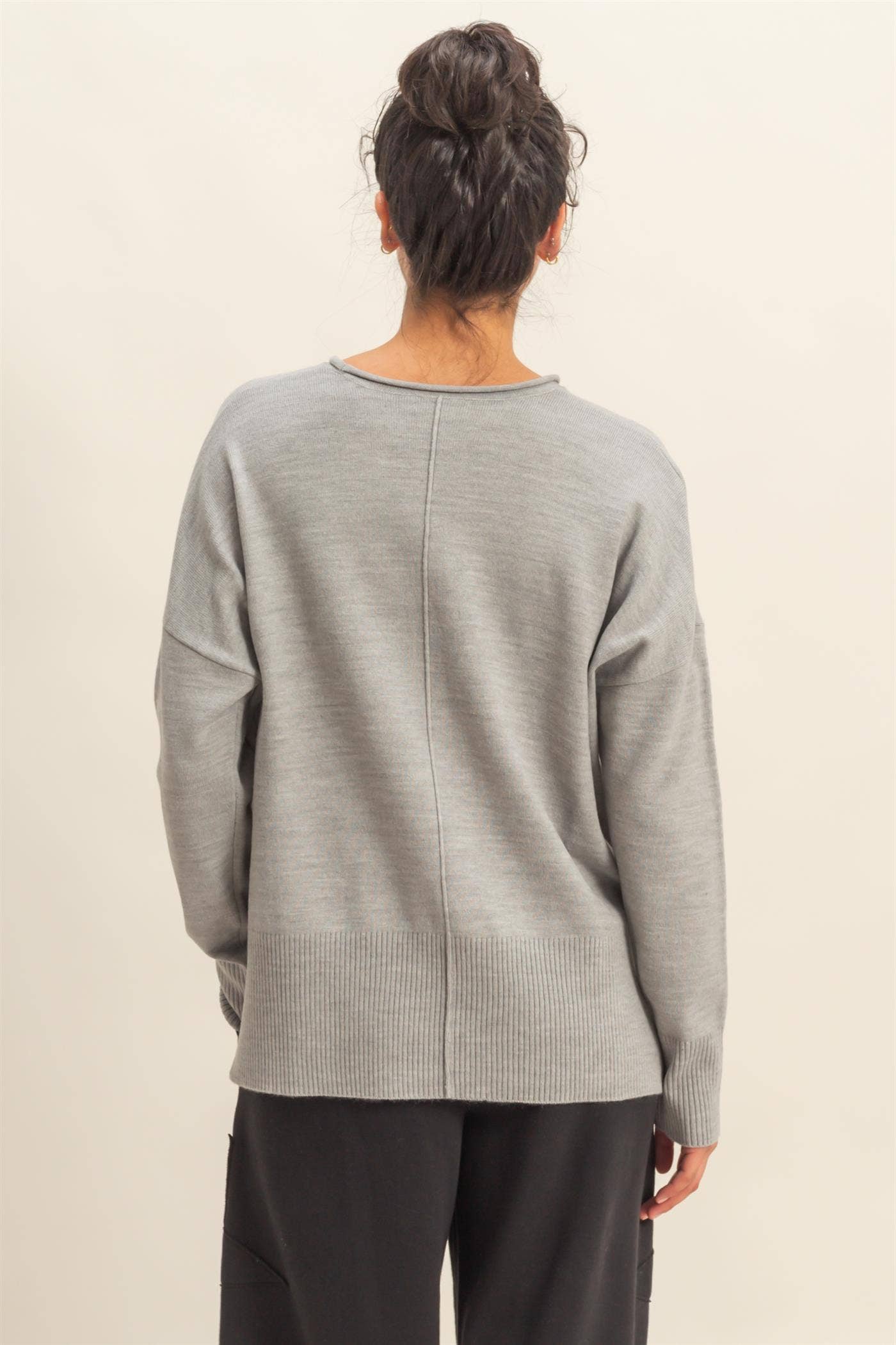 Winter Vibes Center Seam Sweater