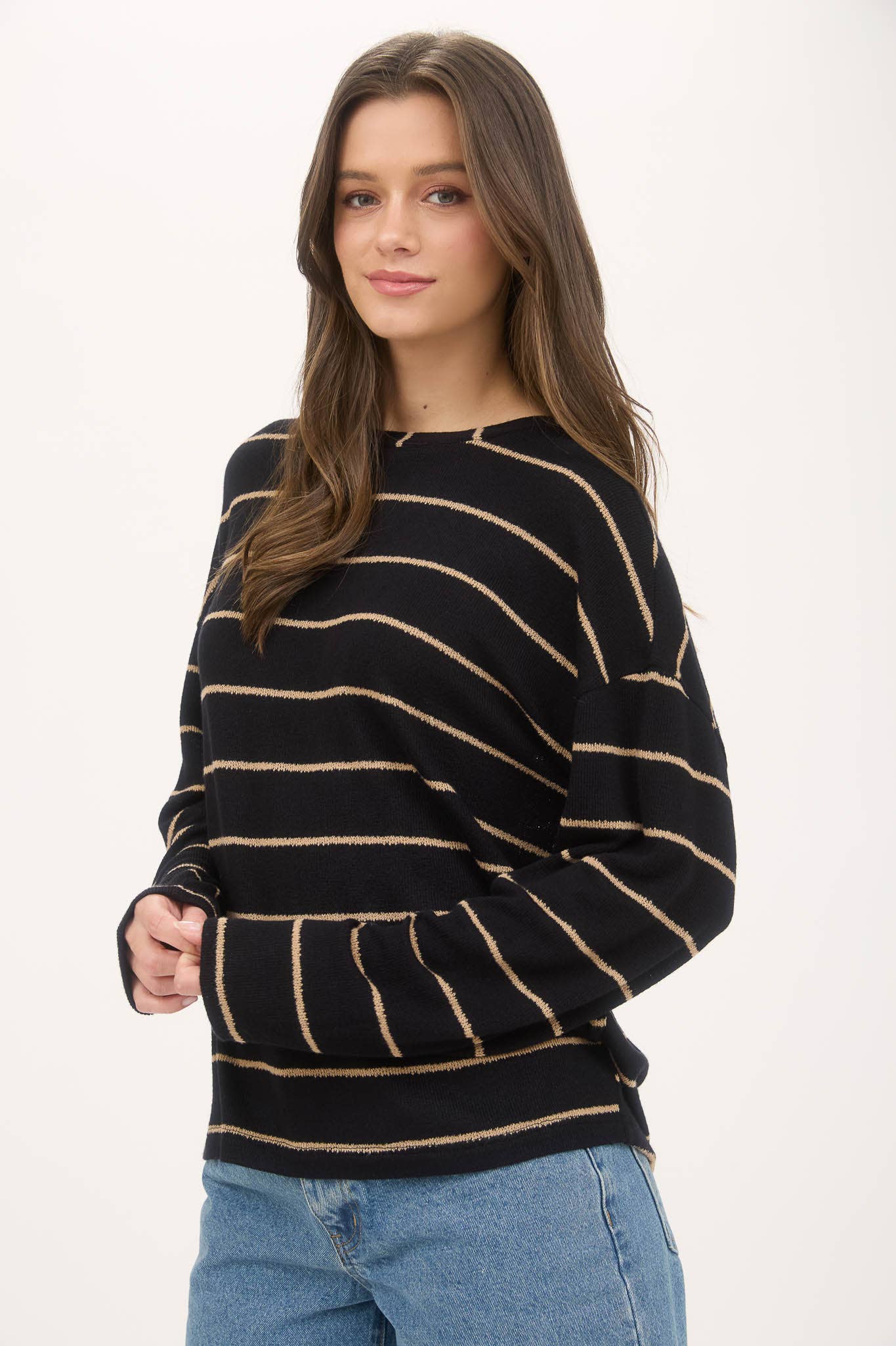 This & That Striped Pullover Top