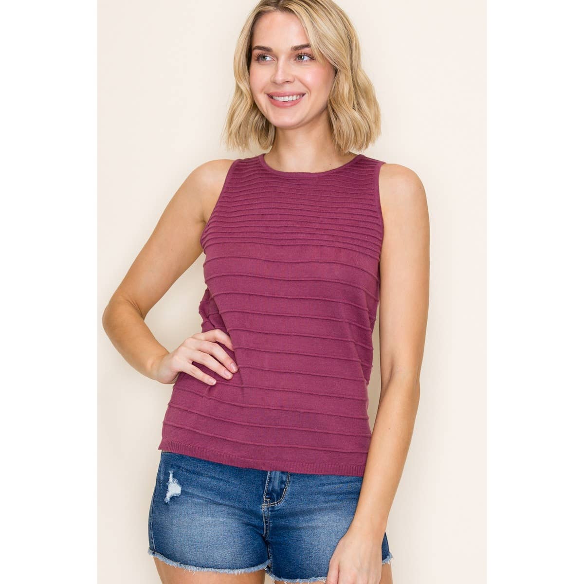 Ombre Striped Sweater Top