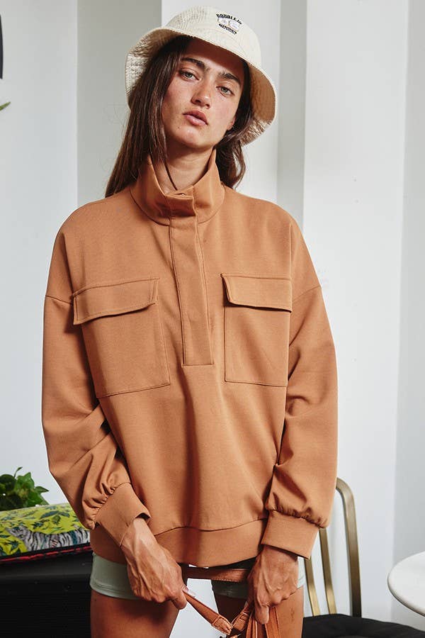 Snap Pocket Pullover