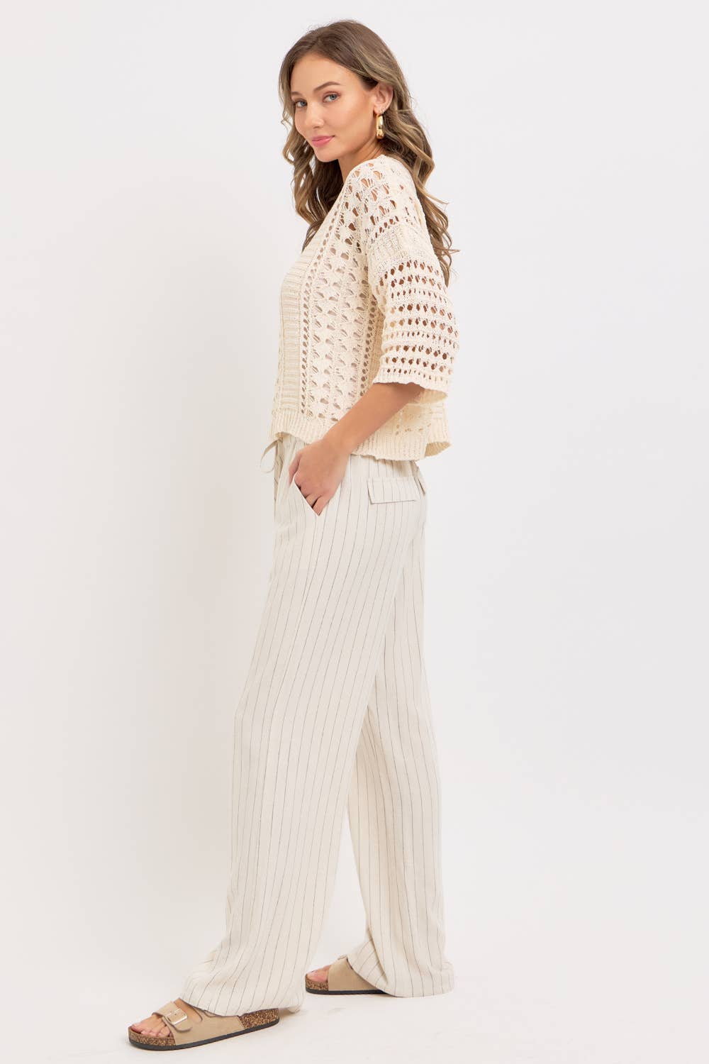 Walk the Line Linen Pant