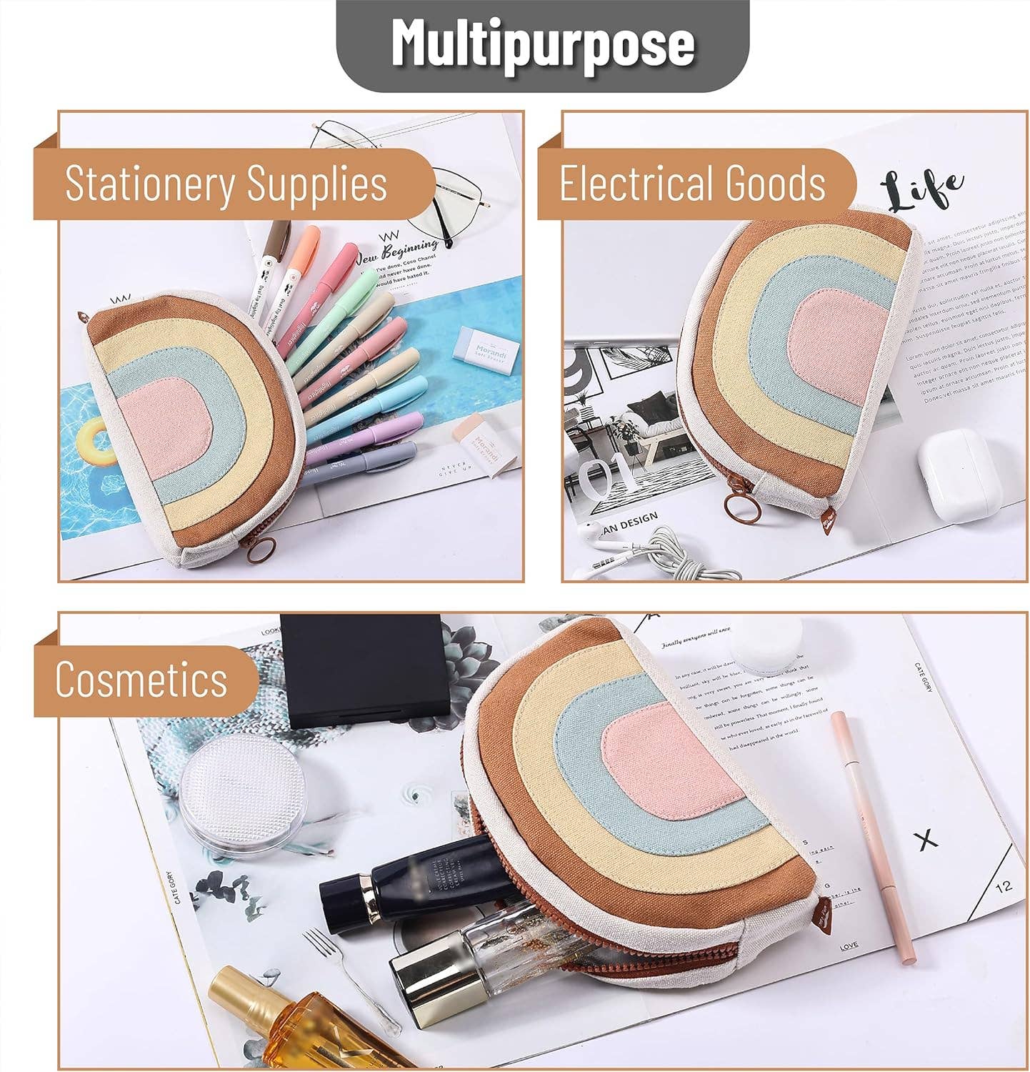 Pencil Case - Pastel Rainbow