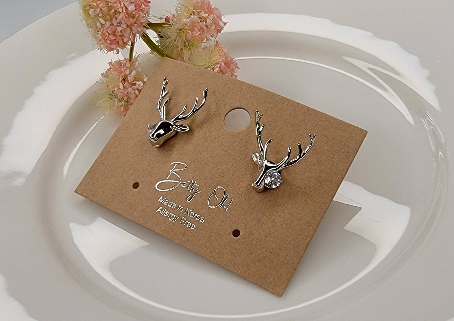Deer Post Earrings