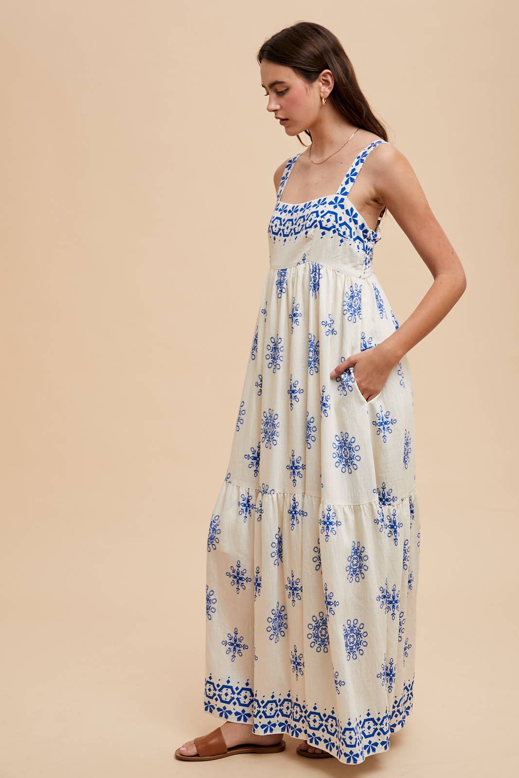On the Border Maxi Dress