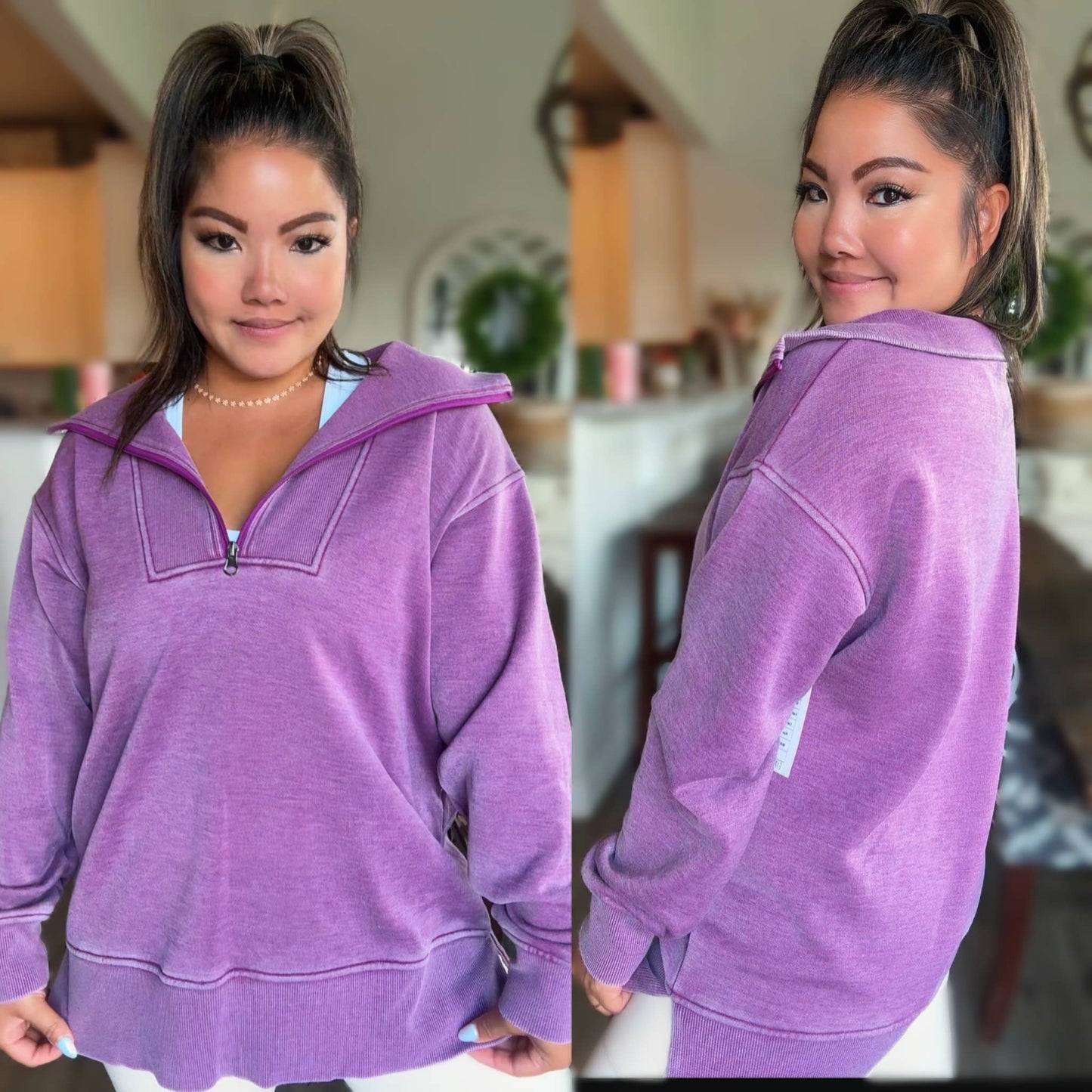 Isabella Half Zip Pullover