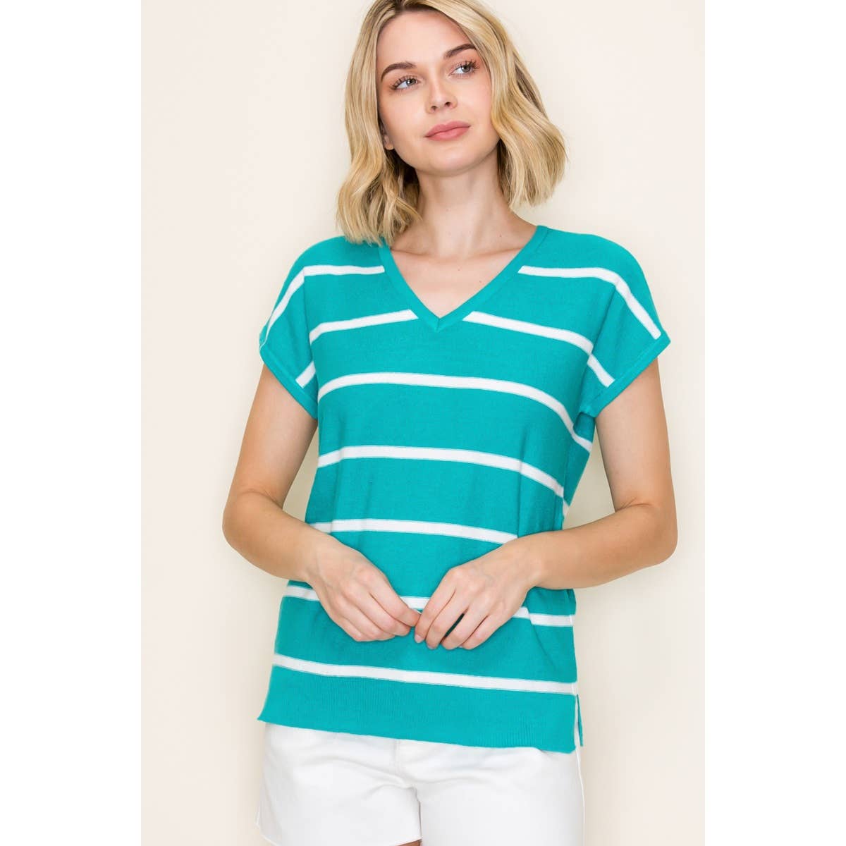 Sandy Oasis Striped Top
