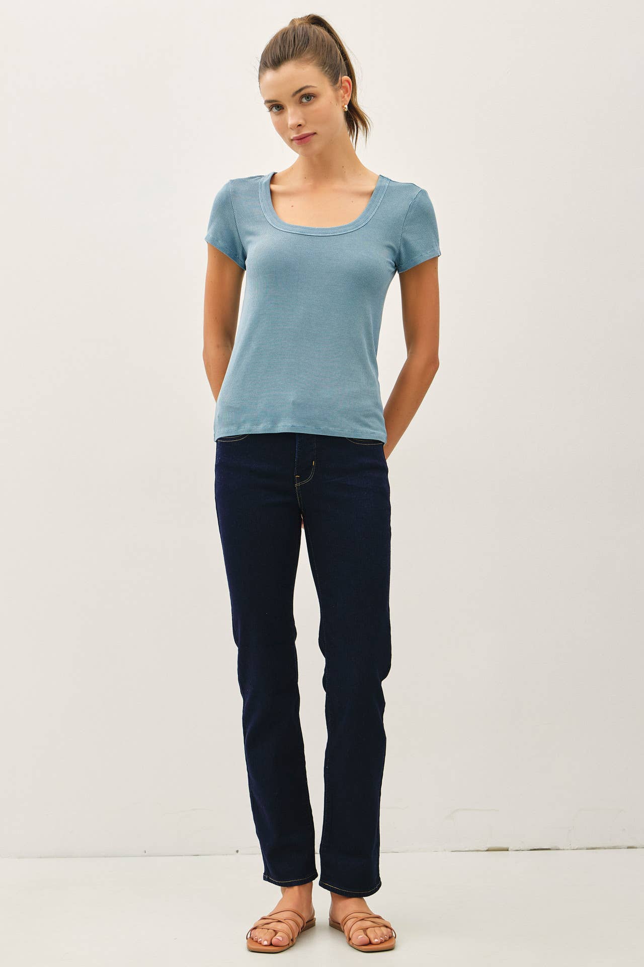 Falling Leaves Scoop Neck Tee