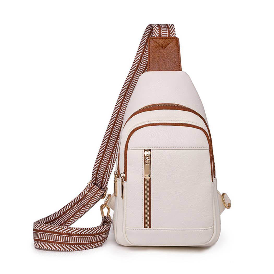 Michaela Vertical Zip Crossbody