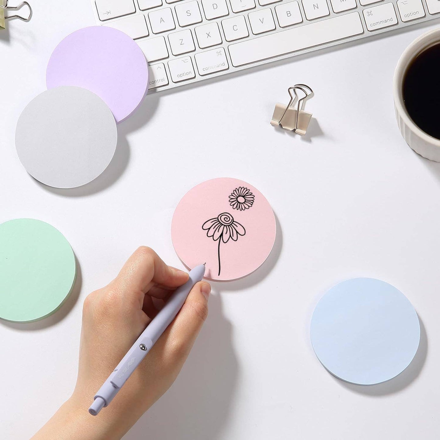 Round Sticky Notes - 12 Pack
