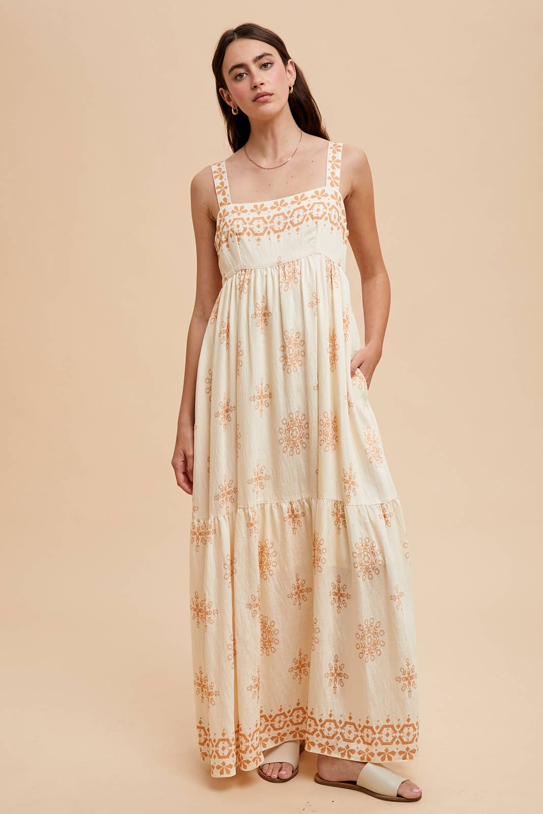 On the Border Maxi Dress