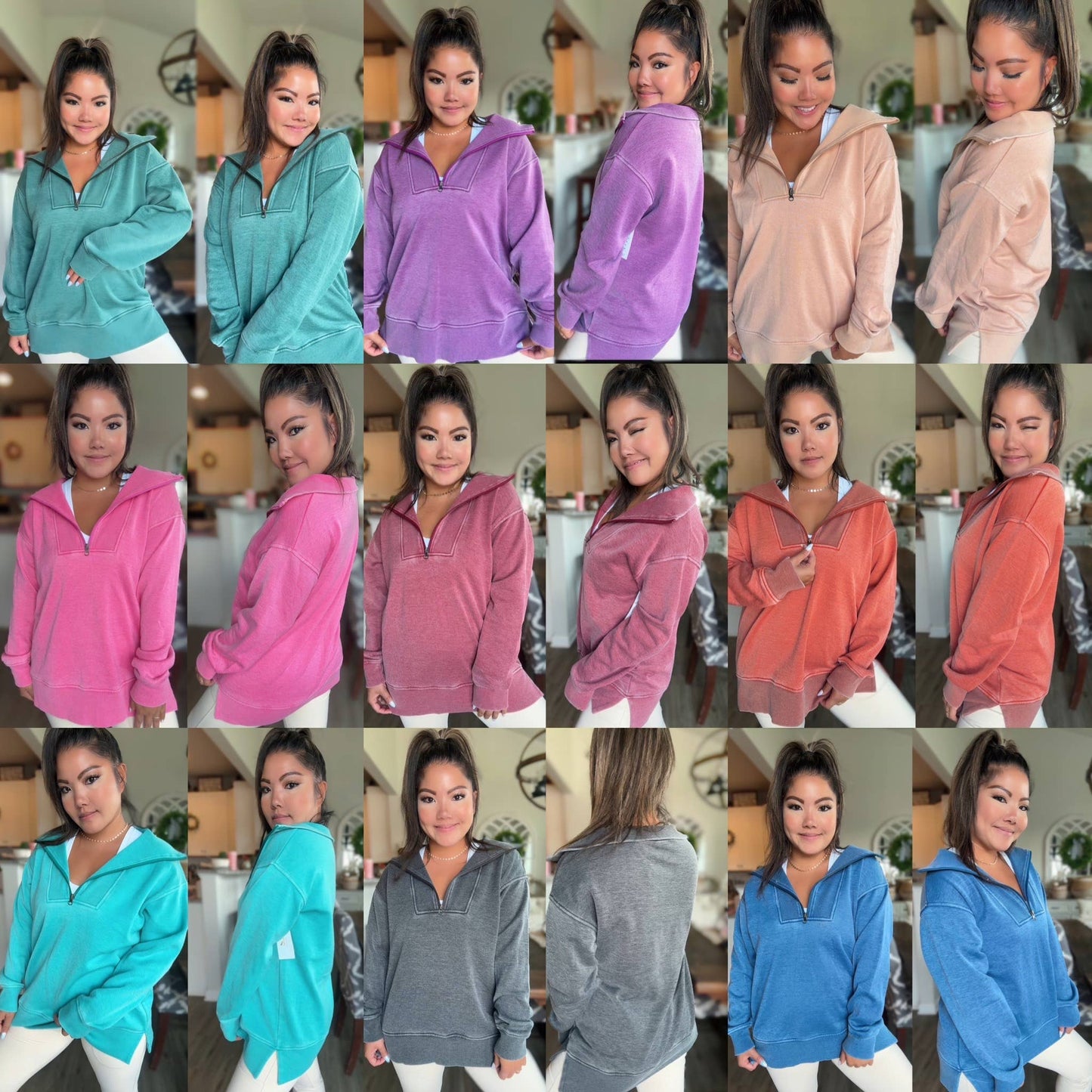 Isabella Half Zip Pullover
