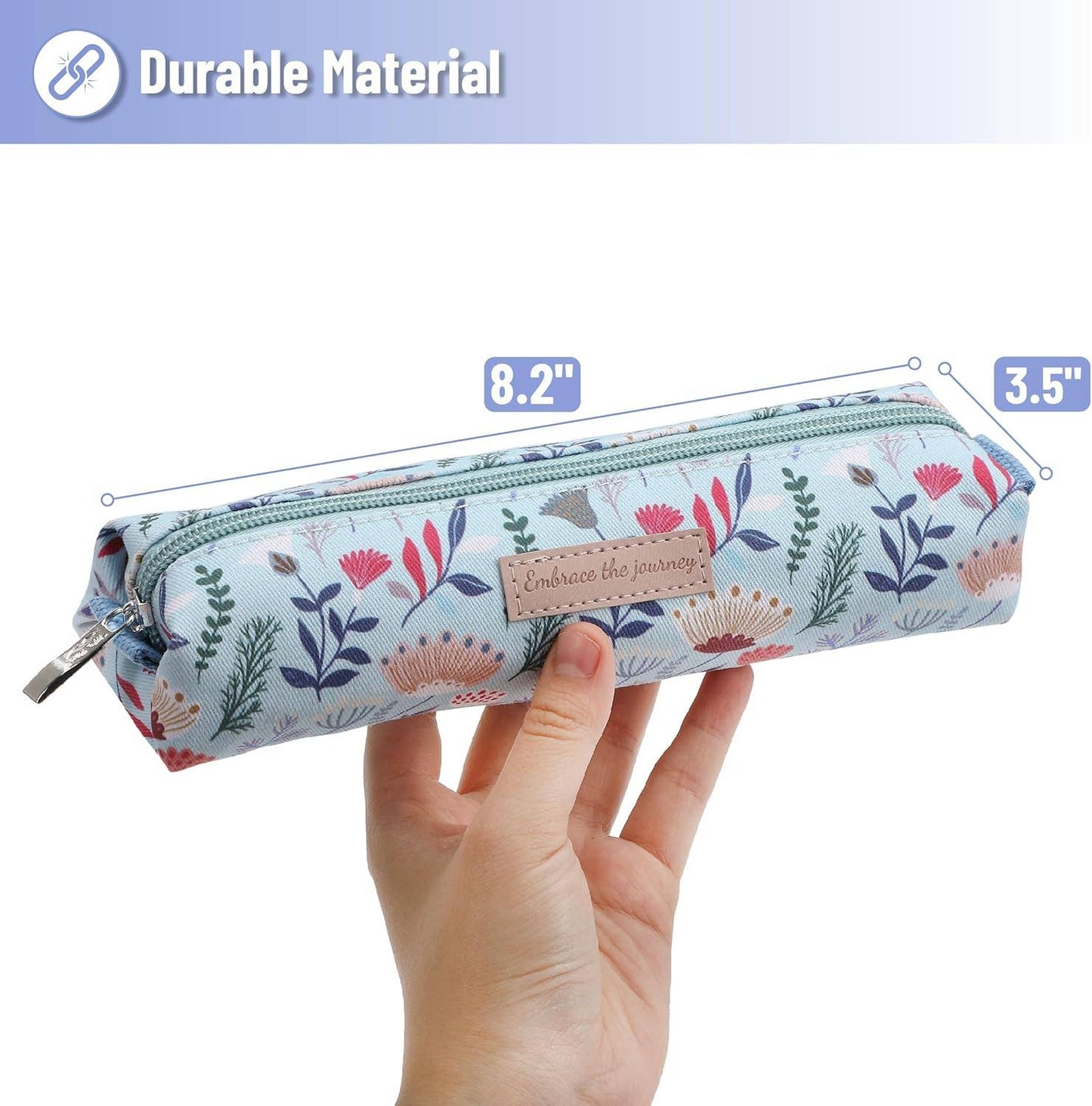 Pencil Case: Blue Floral